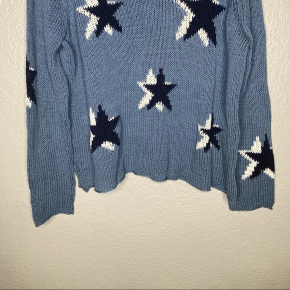 Wooden Ships Star Print Pullover Sweater - Picture 4 of 7